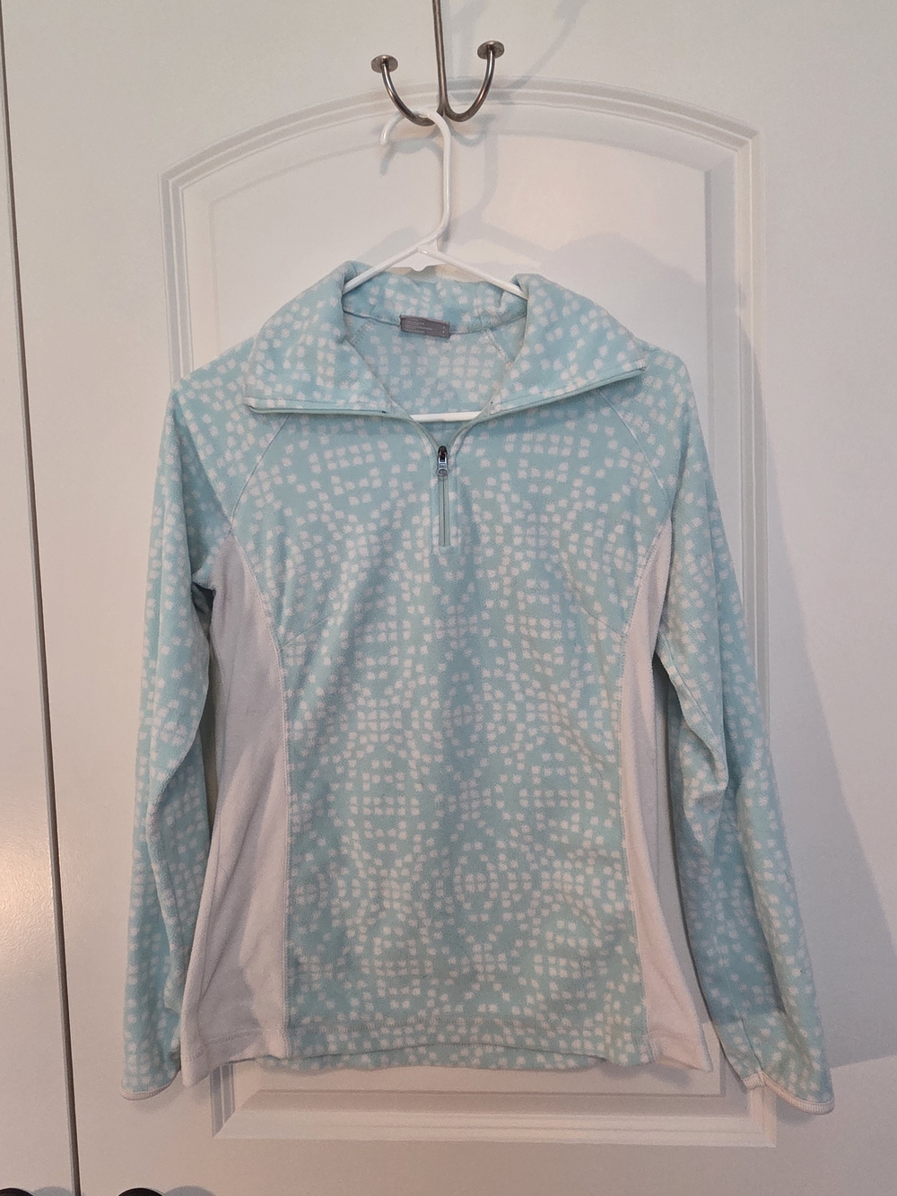 Women’s Columbia Light Blue Quarter-Zip Pullover Sweater